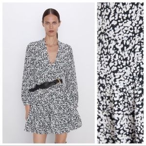 Make Offer Zara Black/White Print Mini Dress